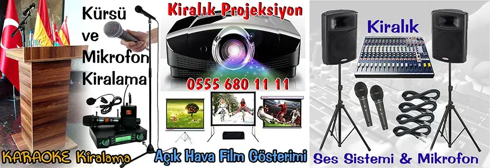 Projeksiyon-Ses-Sistemi-Kürsü-Mikrofon-Kiralama-Ankara